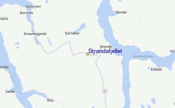 Strandafjellet Location Map