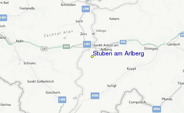 Stuben am Arlberg Location Map