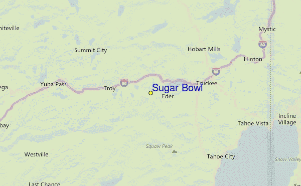 Sugar Bowl Location Map