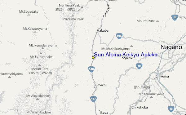Sun Alpina Keikyu Aokiko Location Map