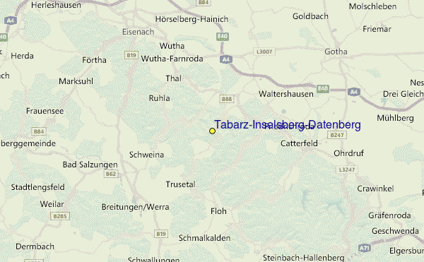 Tabarz/Inselsberg/Datenberg Location Map