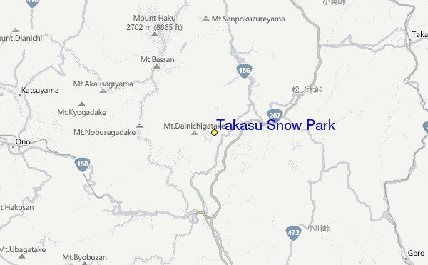 Takasu Snow Park Location Map