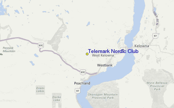 Telemark Nordic Club Location Map