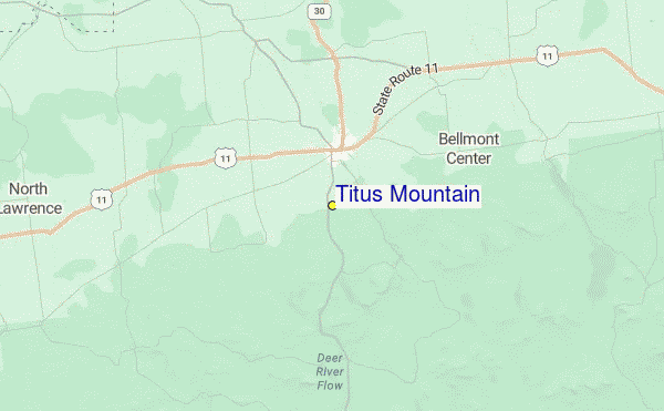 Titus Mountain Location Map