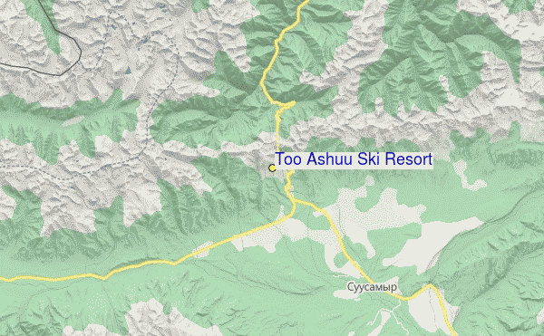 Too Ashuu Ski Resort Location Map