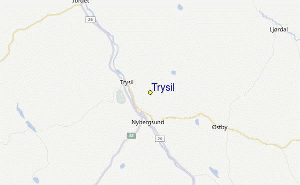 Trysil Location Map