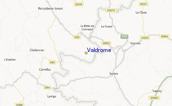 Valdrome Location Map