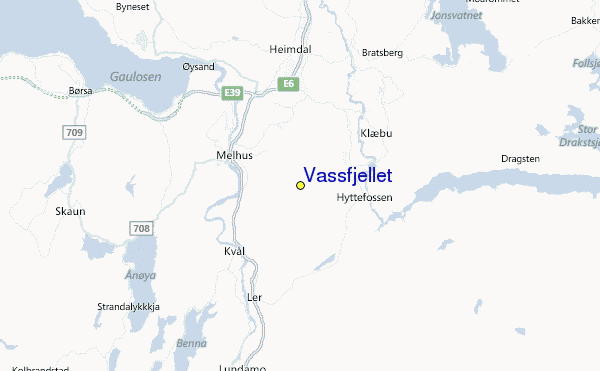 Vassfjellet Location Map