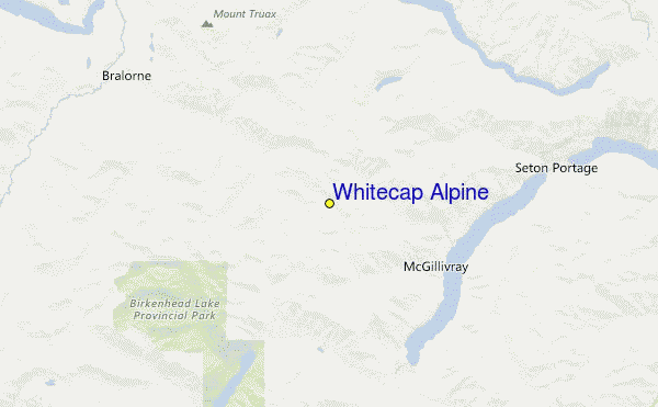 Whitecap Alpine Location Map