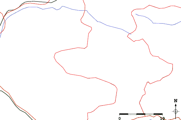 Roads and rivers close to Akdağ Ski Center