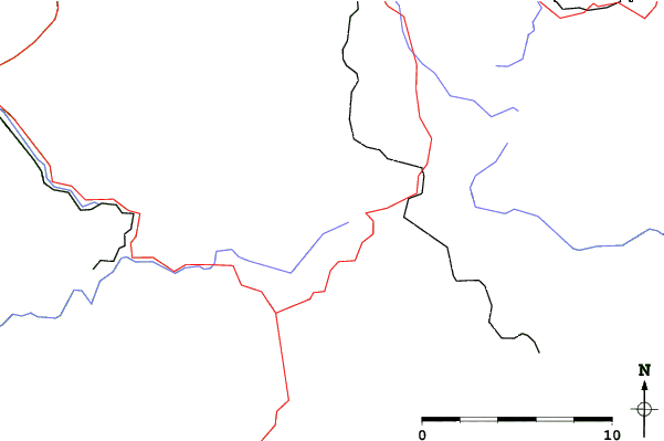 Roads and rivers close to Altastenberg