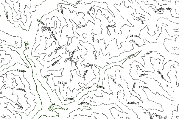 Arvieux en Queyras neighbourhood contours