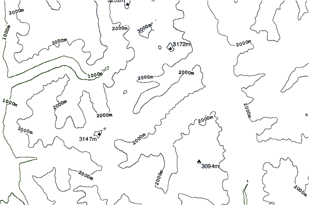 Battle Abbey neighbourhood contours