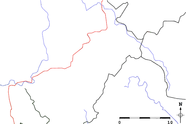 Roads and rivers close to Bischofsreut