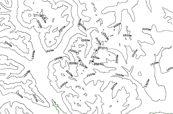 Boulder Hut neighbourhood contours
