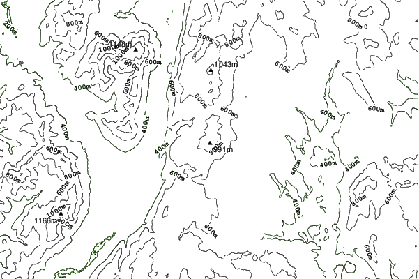 Bromley Mountain neighbourhood contours