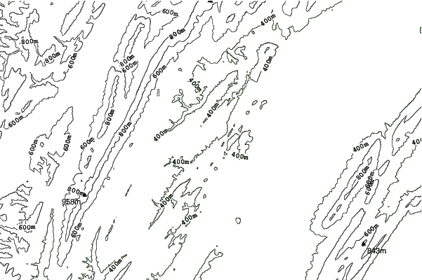 Bryce Resort neighbourhood contours