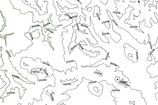 Irwin Catskiing by Eleven neighbourhood contours