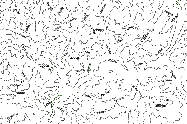 Grandvalira-Canillo neighbourhood contours