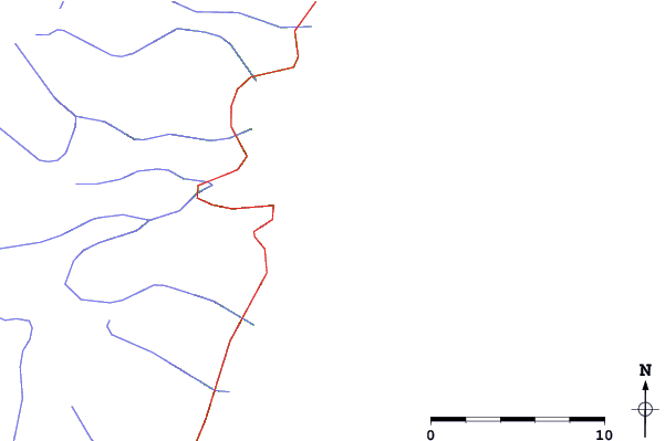 Roads and rivers close to Ski Cape Smokey