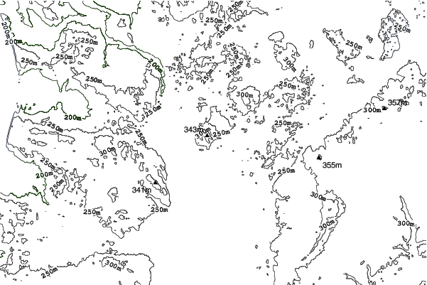 Crystal Mountain Michigan neighbourhood contours