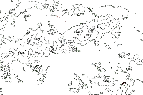 Devils Head neighbourhood contours