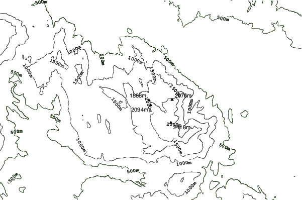Mt Parnassos-Fterolaka neighbourhood contours