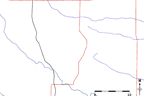 Roads and rivers close to Fun Valley