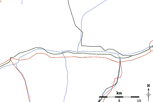 Roads and rivers close to Jeizinen