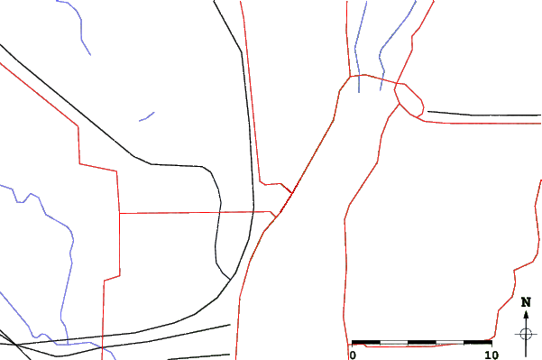 Roads and rivers close to Gladstone Sport Park