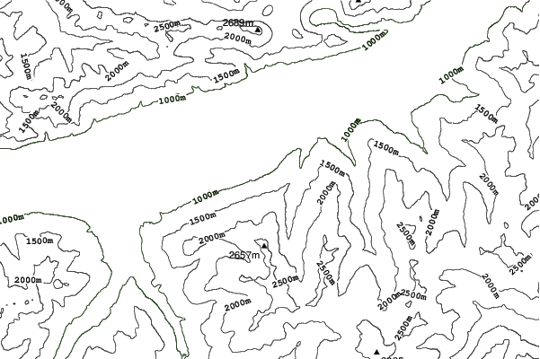 Glungezer neighbourhood contours