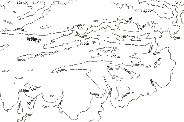 Gréolières Les Neiges neighbourhood contours