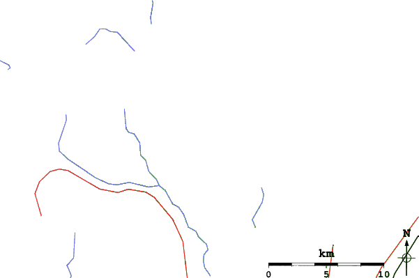 Roads and rivers close to Sasquatch Mountain Resort
