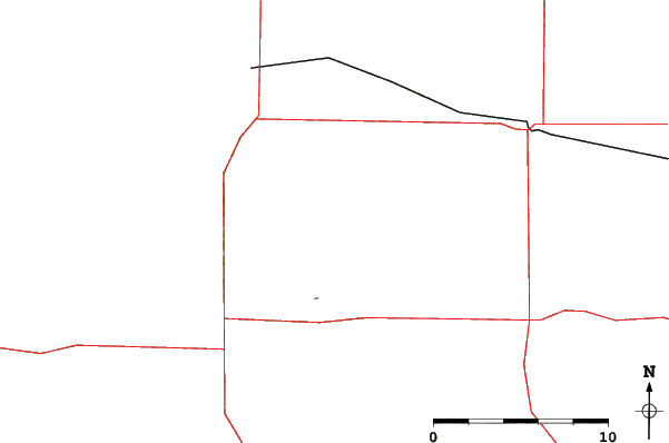 Roads and rivers close to Huff Hills Ski Resort