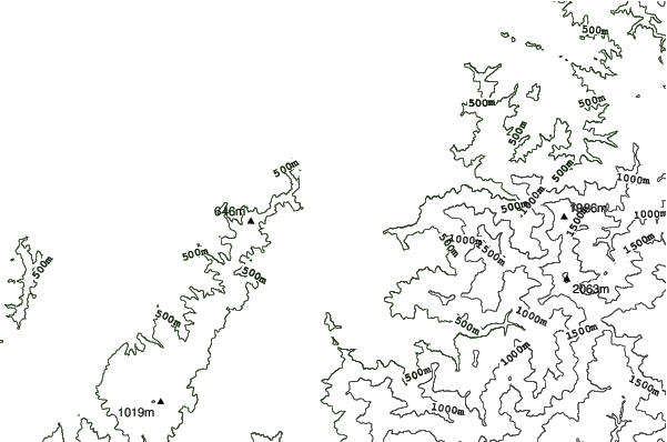 Itsukamachi neighbourhood contours