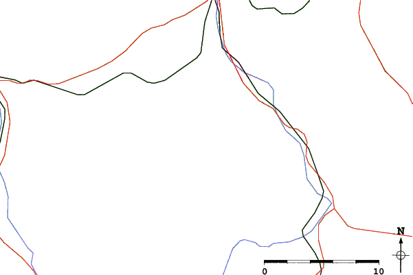 Roads and rivers close to Javorový Vrch