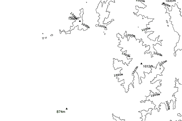 Karigahara neighbourhood contours
