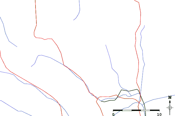 Roads and rivers close to Karneralm-Schönfeld