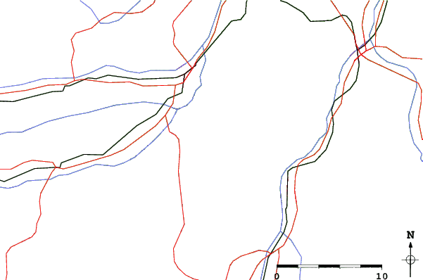 Roads and rivers close to Kitami Wakamatsu Shimin