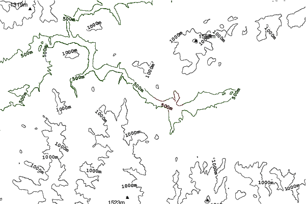 Kľačno neighbourhood contours