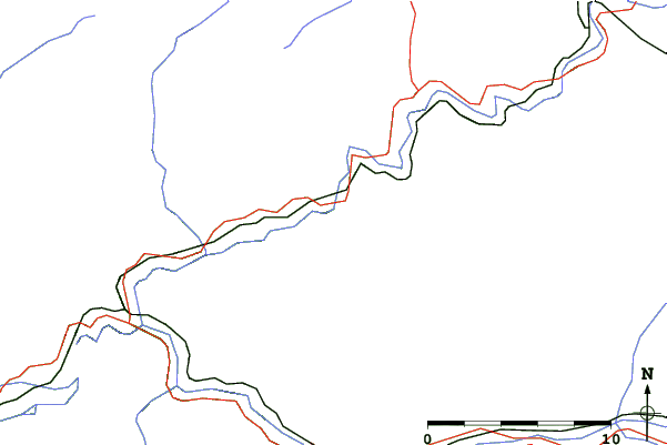 Roads and rivers close to Kuzmínovo