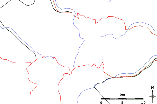 Roads and rivers close to Les Hautes Navières