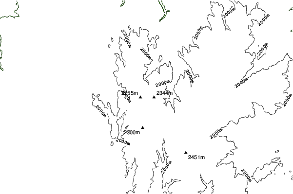 Magic Mountain (Idaho) neighbourhood contours