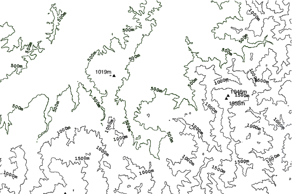 Maiko Snow Resort neighbourhood contours