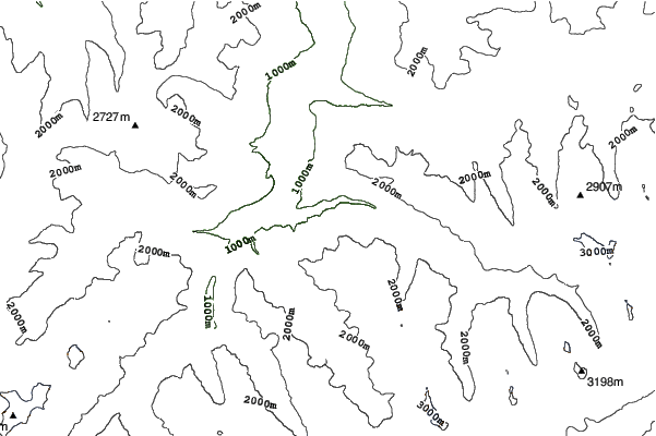 Mayrhofen neighbourhood contours