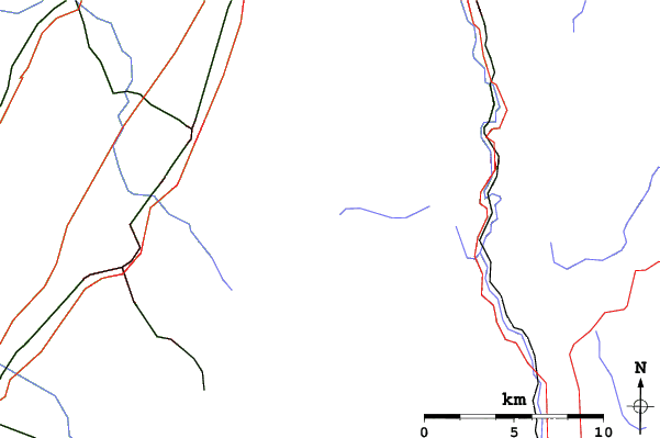 Roads and rivers close to Mehliskopf