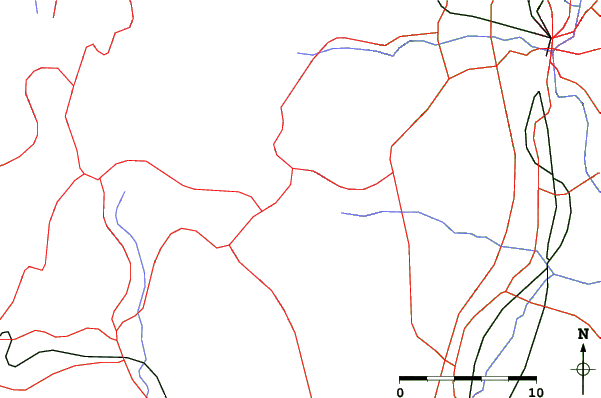 Roads and rivers close to Minowa