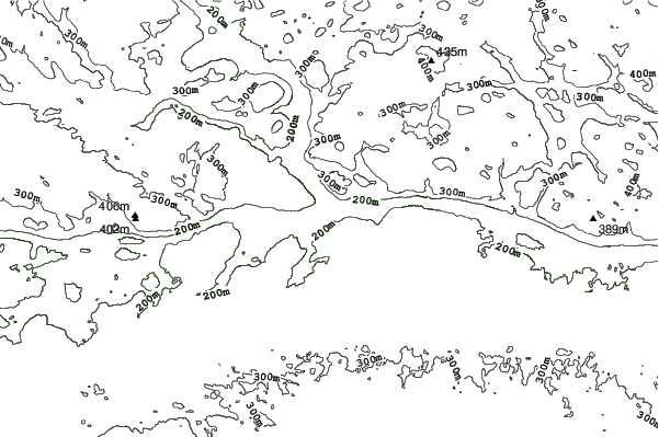 Antoine Mountain neighbourhood contours