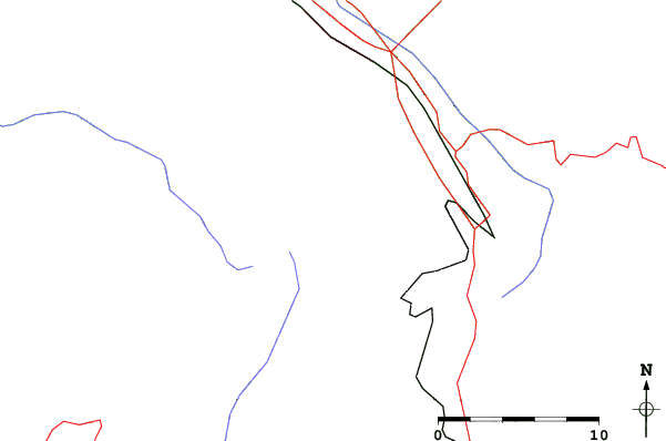 Roads and rivers close to Mt Ashland
