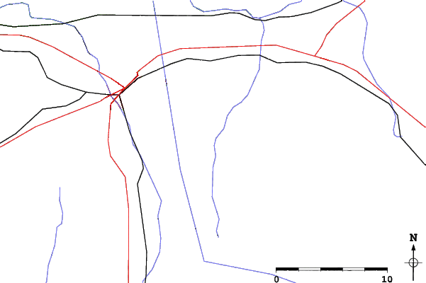 Roads and rivers close to Mt Zion